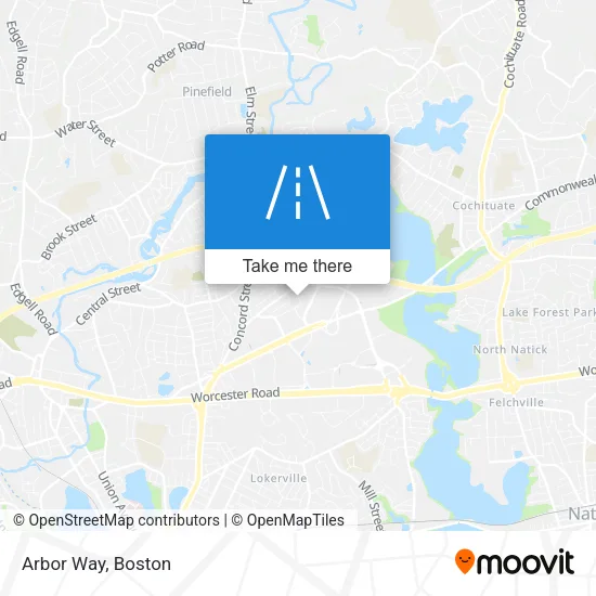 Arbor Way map