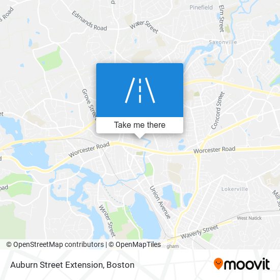 Auburn Street Extension map