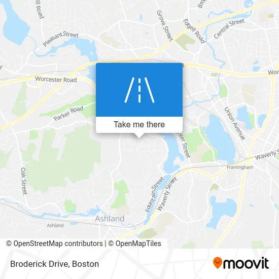 Broderick Drive map