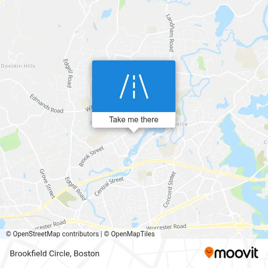 Brookfield Circle map