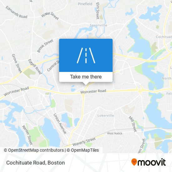 Cochituate Road map