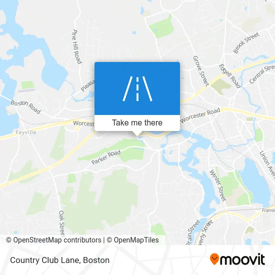 Country Club Lane map