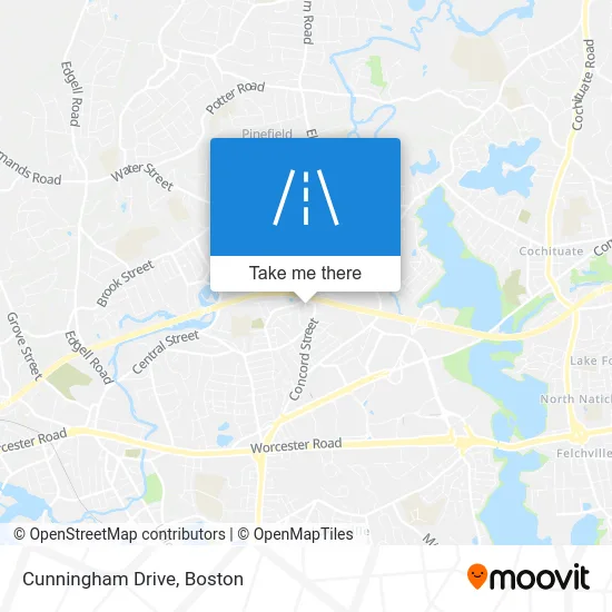 Cunningham Drive map