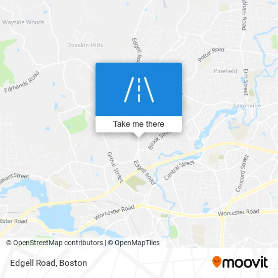 Edgell Road map