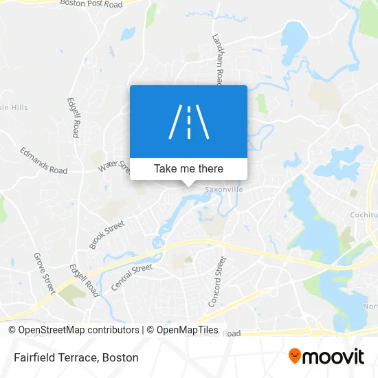 Fairfield Terrace map