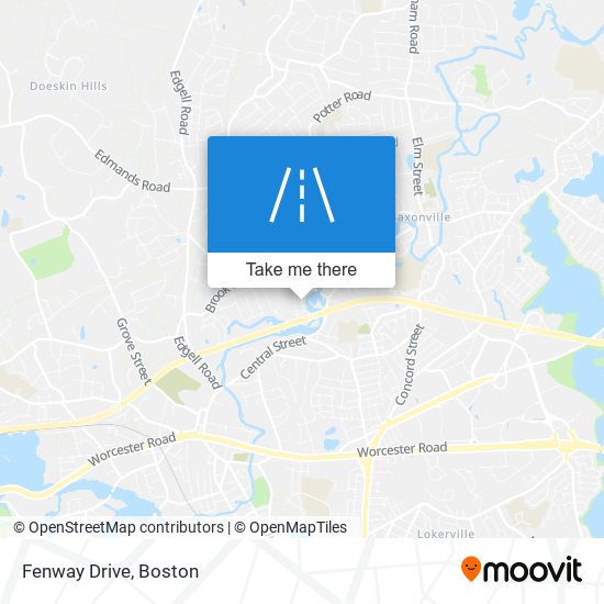 Mapa de Fenway Drive