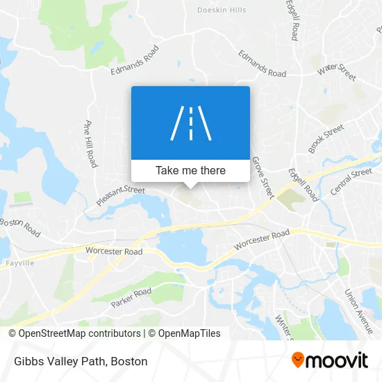Gibbs Valley Path map