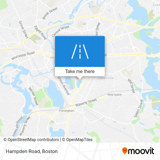 Hampden Road map