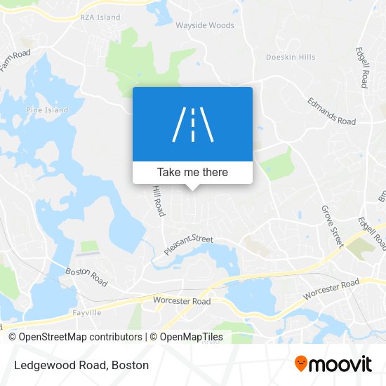 Ledgewood Road map