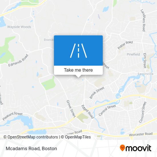 Mapa de Mcadams Road