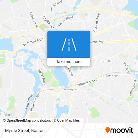 Myrtle Street map