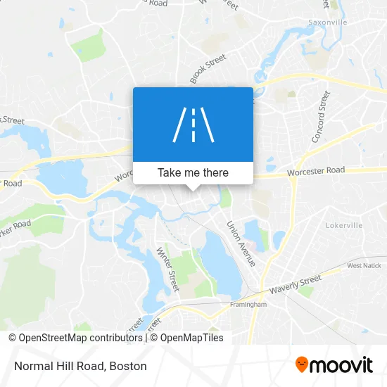 Normal Hill Road map