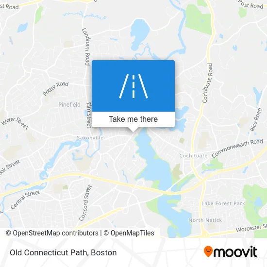 Old Connecticut Path map