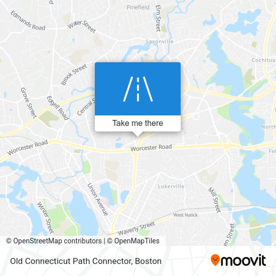 Mapa de Old Connecticut Path Connector