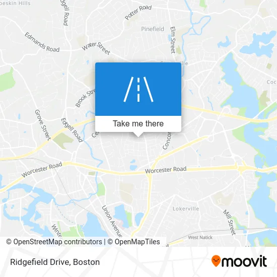 Ridgefield Drive map