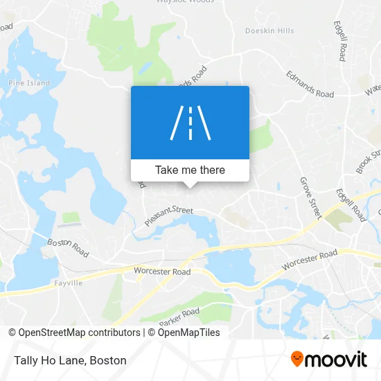 Tally Ho Lane map