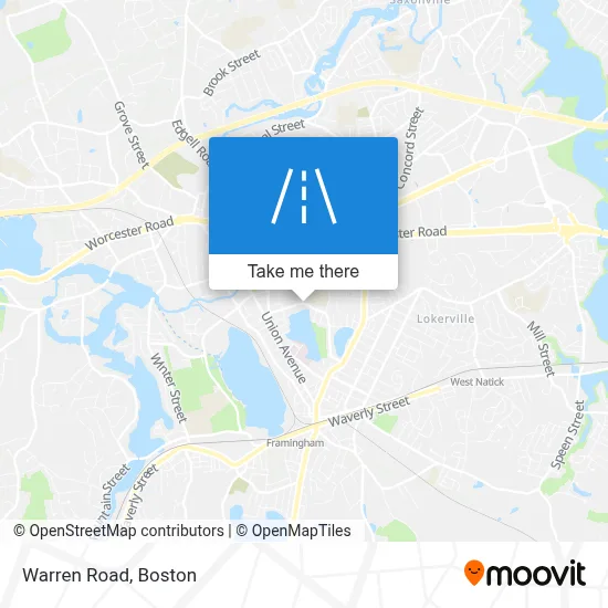 Warren Road map