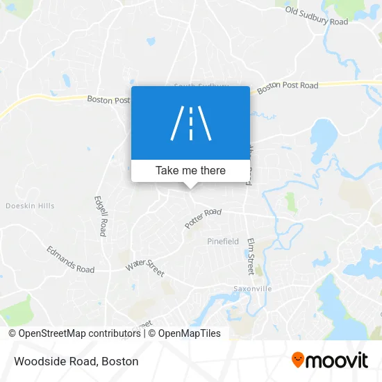 Woodside Road map