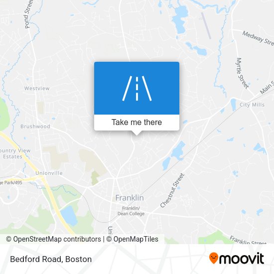 Bedford Road map