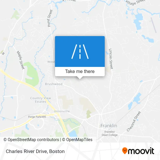 Charles River Drive map