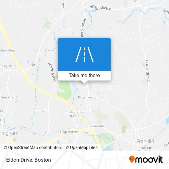 Eldon Drive map
