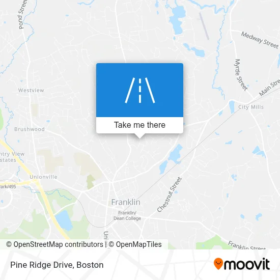 Pine Ridge Drive map