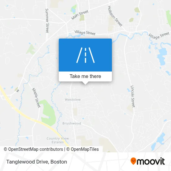 Tanglewood Drive map