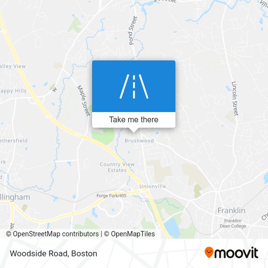 Mapa de Woodside Road