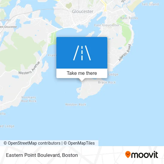 Eastern Point Boulevard map