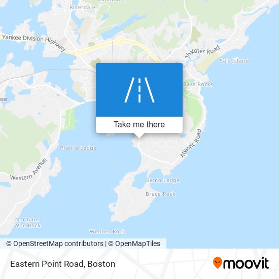 Eastern Point Road map