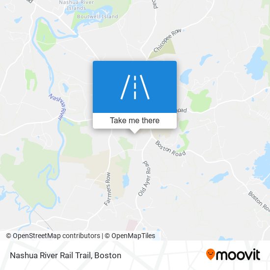 Nashua River Rail Trail map