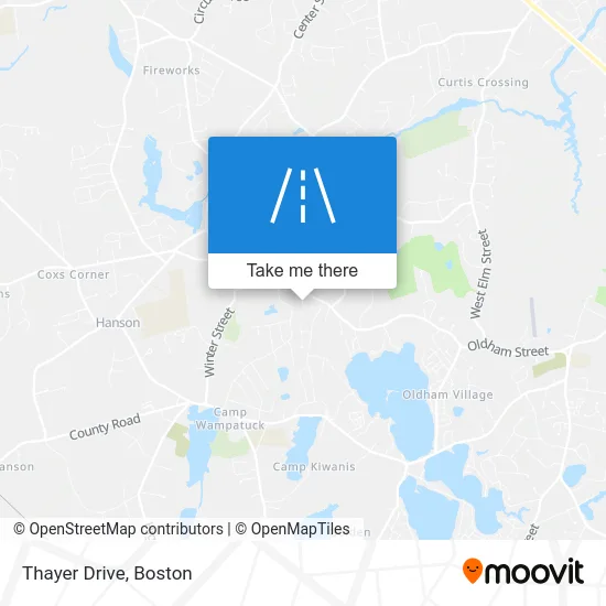 Thayer Drive map