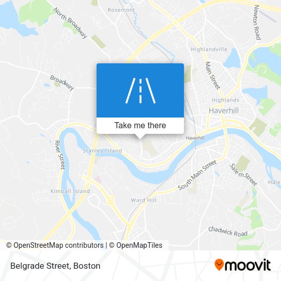 Mapa de Belgrade Street