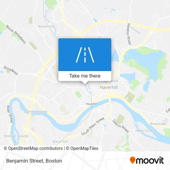 Benjamin Street map