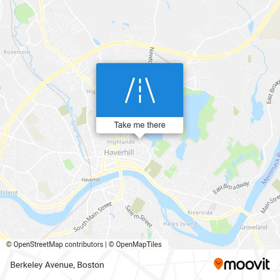 Berkeley Avenue map