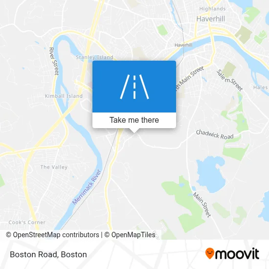Boston Road map
