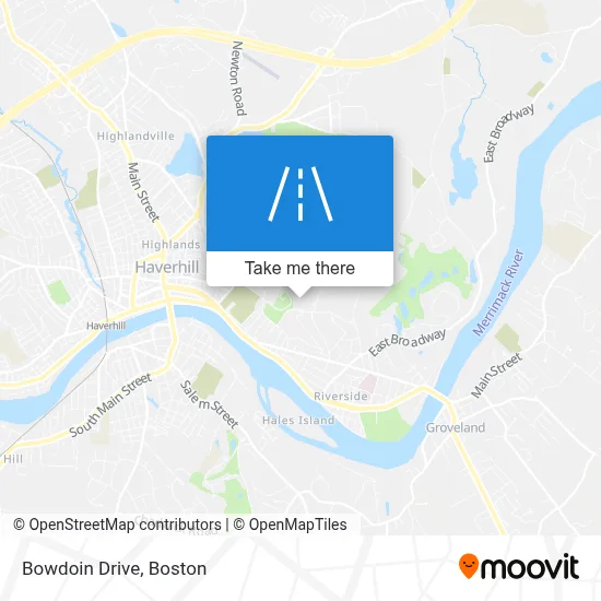 Bowdoin Drive map