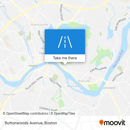 Buttonwoods Avenue map