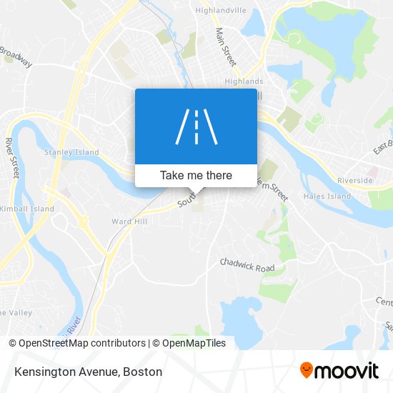 Mapa de Kensington Avenue