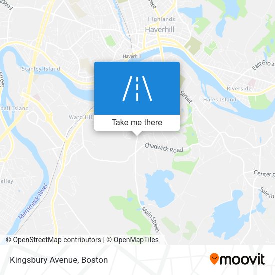 Mapa de Kingsbury Avenue