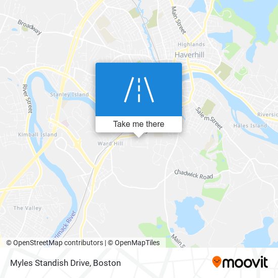 Mapa de Myles Standish Drive