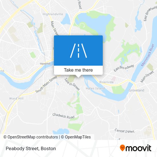 Mapa de Peabody Street