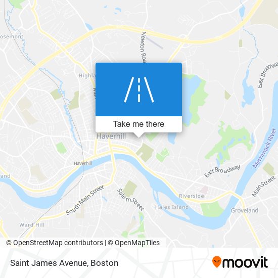 Saint James Avenue map