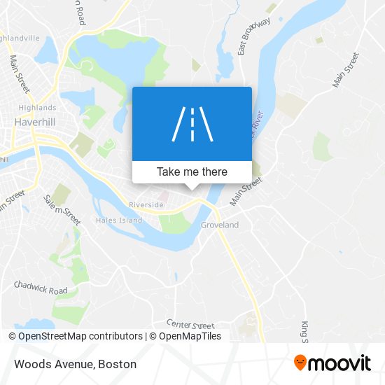 Woods Avenue map