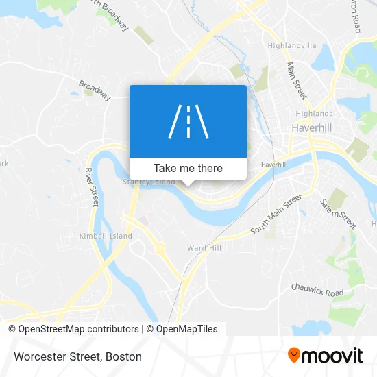 Worcester Street map