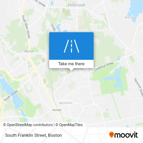 South Franklin Street map