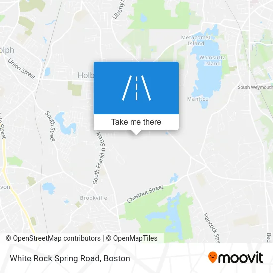 White Rock Spring Road map