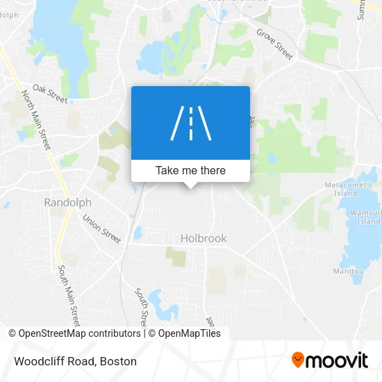 Woodcliff Road map
