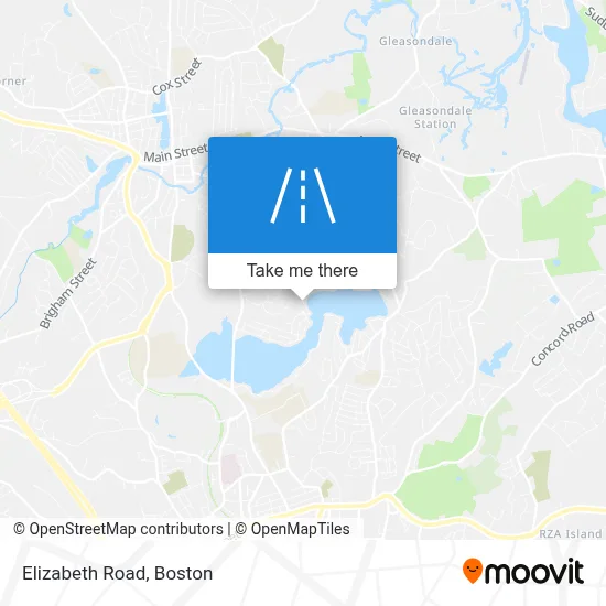 Elizabeth Road map