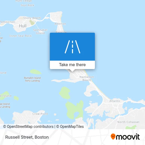 Russell Street map